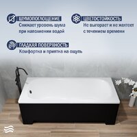 Ванна Lauter Sophia 160 21205160 (с ножками, черным подголовником и черным лиц.экраном) - Превью изображения №4 — Интернет-магазин Time-Shop