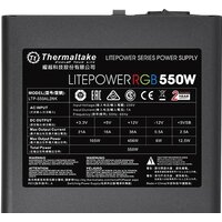 Блок питания Thermaltake Litepower RGB 550W LTP-550AL2NK - Превью изображения №3 — Интернет-магазин Time-Shop