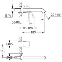 Смеситель Grohe Essence New 19408DL1+23571000 (теплый закат, матовый) - Превью изображения №2 — Интернет-магазин Time-Shop