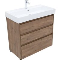  Aquanet Тумба под умывальник Nova Lite 85 302477 (дуб рустикальный) - Превью изображения №7 — Интернет-магазин Time-Shop