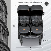 Коляска прогулочная «книга» Sweet Baby Donna (черный) - Превью изображения №4 — Интернет-магазин Time-Shop