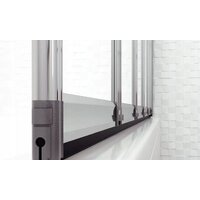 Стеклянная шторка для ванны Rea Idea 120 (хром/прозрачное стекло) - Превью изображения №4 — Интернет-магазин Time-Shop