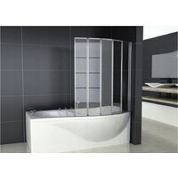 Стеклянная шторка для ванны Rea Idea 120 (хром/прозрачное стекло) - Превью изображения №3 — Интернет-магазин Time-Shop