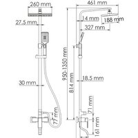 Душевая система  Wasserkraft A16501 - Превью изображения №7 — Интернет-магазин Time-Shop