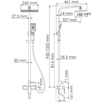 Душевая система  Wasserkraft A16501 - Превью изображения №7 — Интернет-магазин Time-Shop