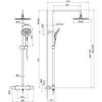 Душевая система  Aquatek AQ2343CR - Превью изображения №10 — Интернет-магазин Time-Shop