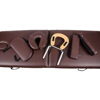 Массажный стол Atlas Sport складной деревянный 2-с 70 см (коричневый) - Превью изображения №3 — Интернет-магазин Time-Shop