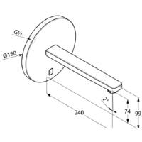 Смеситель Kludi Zenta 3840305 - Превью изображения №2 — Интернет-магазин Time-Shop