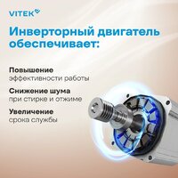 Стиральная машина Vitek VT-WSE6001 - Превью изображения №3 — Интернет-магазин Time-Shop