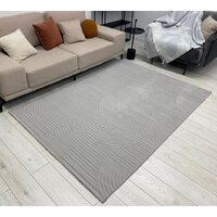 Ковер для жилой комнаты Radjab Carpet Сканди Сизаль Прямоугольник 10949A 13042RK (1.6x2.3, Grey/Grey) - Превью изображения №2 — Интернет-магазин Time-Shop