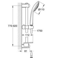 Душевой гарнитур  Grohe Euphoria 110 Massage 27226001 (хром) - Превью изображения №2 — Интернет-магазин Time-Shop