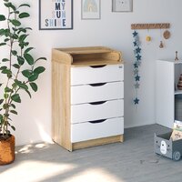 Детский комод Атон Мебель Сириус Wood 604 ПВХ (дуб сонома) - Превью изображения №2 — Интернет-магазин Time-Shop