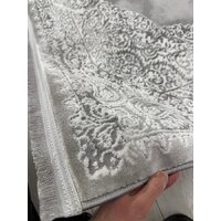 Ковер для жилой комнаты Radjab Carpet Афина Прямоугольник 9017A 12895RK (1.6x2.3, Grey/Cream) - Превью изображения №7 — Интернет-магазин Time-Shop