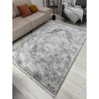 Ковер для жилой комнаты Radjab Carpet Афина Прямоугольник 9017A 12895RK (1.6x2.3, Grey/Cream) - Превью изображения №2 — Интернет-магазин Time-Shop