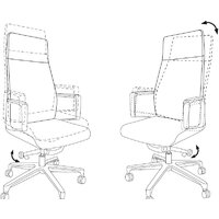 Офисное кресло Бюрократ _JONS (черный) - Превью изображения №6 — Интернет-магазин Time-Shop