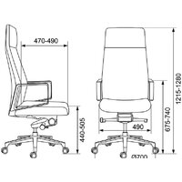 Офисное кресло Бюрократ _JONS (черный) - Превью изображения №5 — Интернет-магазин Time-Shop