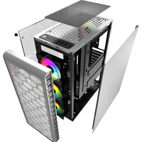 Корпус Powercase Mistral Z4C LED (белый) - Превью изображения №7 — Интернет-магазин Time-Shop