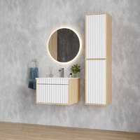  Onika Шкаф-полупенал Дайлер 35 403568 (белый/дуб сонома) - Превью изображения №6 — Интернет-магазин Time-Shop