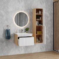  Onika Шкаф-полупенал Дайлер 35 403568 (белый/дуб сонома) - Превью изображения №7 — Интернет-магазин Time-Shop