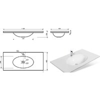 Умывальник Эстет Vegas Silk 100x45 ФР-00014919 - Превью изображения №4 — Интернет-магазин Time-Shop