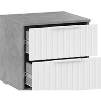 Тумба Трия Хилтон (ателье светлый/белый матовый) - Превью изображения №2 — Интернет-магазин Time-Shop