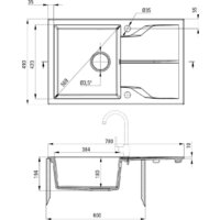 Кухонная мойка Deante Andante ZQN N113 (nero) - Превью изображения №2 — Интернет-магазин Time-Shop