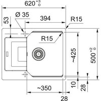 Кухонная мойка Franke Urban UBG 611-62 114.0697.753 (черный матовый) - Превью изображения №3 — Интернет-магазин Time-Shop
