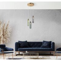 Подвесная люстра Евросвет Siesta 50252/3 латунь - Превью изображения №2 — Интернет-магазин Time-Shop