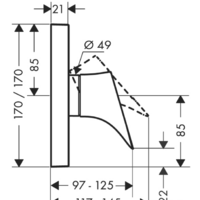 Смеситель без скрытого механизма Axor Starck Organic 12605000 - Превью изображения №2 — Интернет-магазин Time-Shop