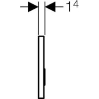 Панель смыва Geberit Sigma 50 115.788.00.1 (под плитку) - Превью изображения №3 — Интернет-магазин Time-Shop
