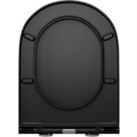 Унитаз подвесной D&K Venice DT1026025 (черный, сиденье микролифт) - Превью изображения №8 — Интернет-магазин Time-Shop