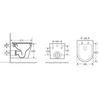 Унитаз подвесной D&K Venice DT1026025 (черный, сиденье микролифт) - Превью изображения №13 — Интернет-магазин Time-Shop