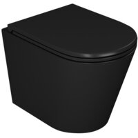 Унитаз подвесной D&K Venice DT1026025 (черный, сиденье микролифт) - Превью изображения №9 — Интернет-магазин Time-Shop