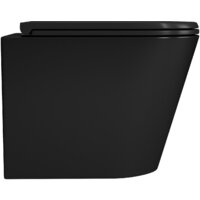 Унитаз подвесной D&K Venice DT1026025 (черный, сиденье микролифт) - Превью изображения №3 — Интернет-магазин Time-Shop