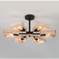 Люстра средней высоты Евросвет Klark 70056/6 (черный) - Превью изображения №3 — Интернет-магазин Time-Shop