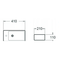Умывальник Mexen Inez MEX-21484085R - Превью изображения №2 — Интернет-магазин Time-Shop