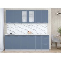 Кухонный модуль Интерлиния Мила Пластик 2.3 Б (арктический/арктический/белый гранит) - Превью изображения №2 — Интернет-магазин Time-Shop