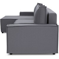 Угловой диван Mio Tesoro Дюссельдорф 293 1.5ек-1.5ек-1.5пф (1173 Savanna Plus Grafit) - Превью изображения №3 — Интернет-магазин Time-Shop