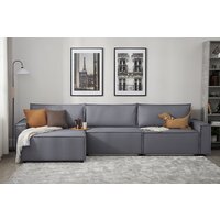 Угловой диван Mio Tesoro Дюссельдорф 293 1.5ек-1.5ек-1.5пф (1173 Savanna Plus Grafit) - Превью изображения №12 — Интернет-магазин Time-Shop