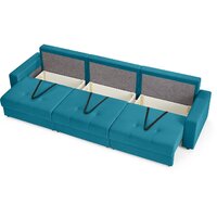 Диван Mio Tesoro Манчестер 292 1.5ек-1.5ек-1.5ек (1102 аквамарин) - Превью изображения №8 — Интернет-магазин Time-Shop