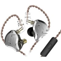 KZ Acoustics ZS10 Pro (с микрофоном, серебристый/черный)