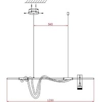 Подвесная люстра Kinklight Кайли 08039K-120A.19 (черный) - Превью изображения №3 — Интернет-магазин Time-Shop