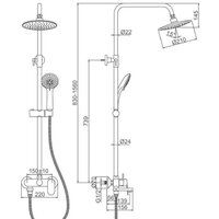 Душевая система  Ledeme L2410-1 - Превью изображения №2 — Интернет-магазин Time-Shop