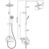 Душевая система  Ledeme L2410-1 - Превью изображения №2 — Интернет-магазин Time-Shop