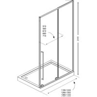 Душевая дверь Allen Brau Priority Fantasy 2.0 3.11006.00 120x200 312655 (хром) - Превью изображения №11 — Интернет-магазин Time-Shop