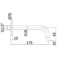 Излив Paffoni Light ZBOC045NO - Превью изображения №2 — Интернет-магазин Time-Shop