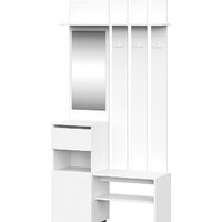 NN мебель Токио с зеркалом (белый текстурный)