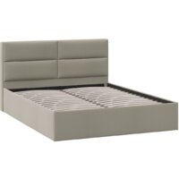 Кровать Трия Глосс универсальный тип 1 160x200 (велюр мокко темный) - Превью изображения №2 — Интернет-магазин Time-Shop