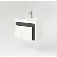  Дабер Тумба под умывальник 016 60 Т16.6.0.20 (белый древесный/серый) - Превью изображения №2 — Интернет-магазин Time-Shop