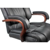 Офисное кресло Бюрократ T-9925WALNUT (черный) - Превью изображения №6 — Интернет-магазин Time-Shop